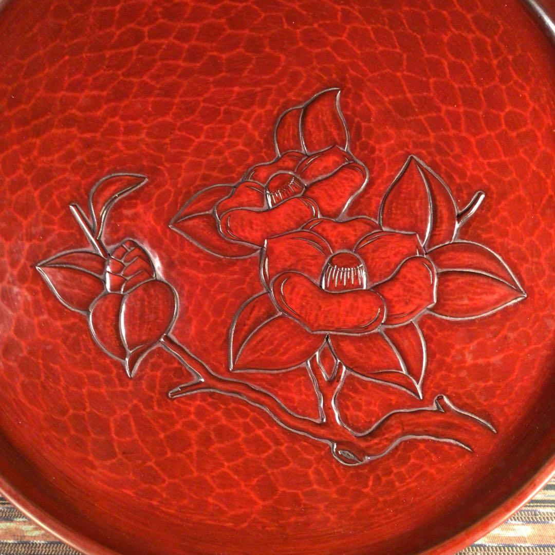 『今こそうー特価』　鎌倉彫　八勝堂　× 陽堂　お盆　2枚