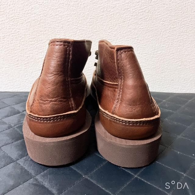 【H1R0】ラッセルモカシン タフレザーブーツ 200-27W（プー79）