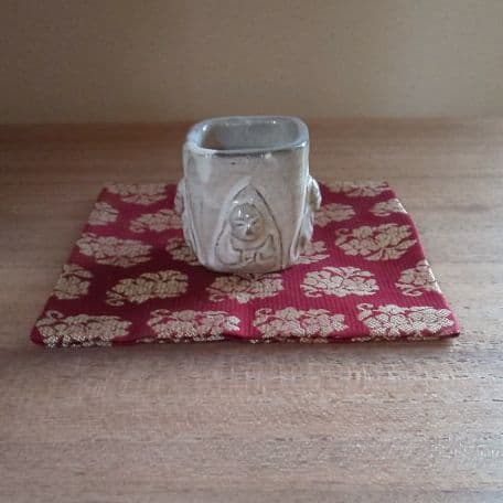 A 14 茶道 蓋置 ・真清水蔵六作 ( 新品未使用品 )