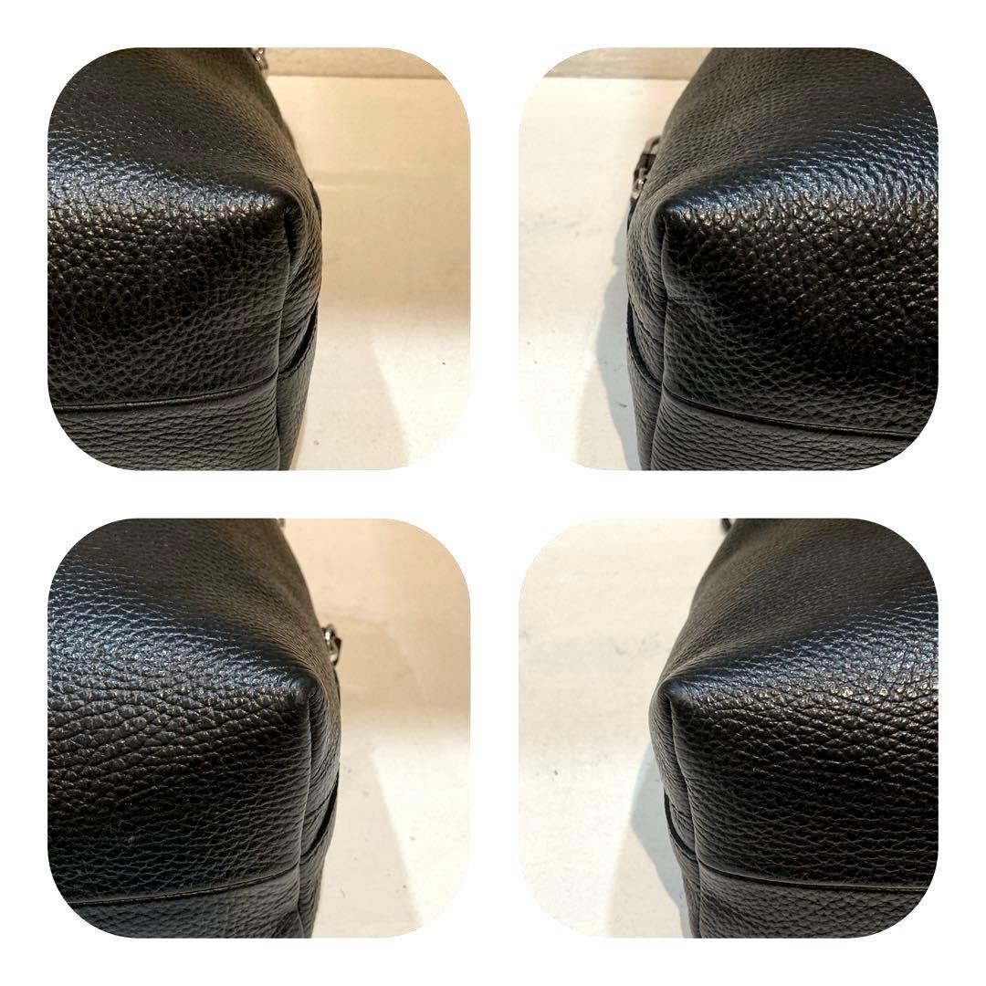 【美品】GIANNI CHIARINI アリファ 2WAY レザーバッグ M 黒