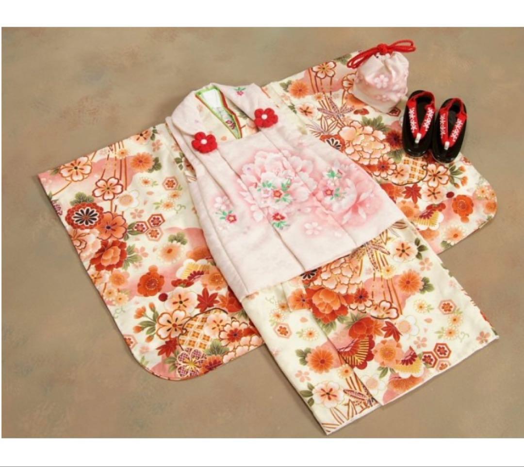 七五三　3歳女の子　￼着物セット　￼マユミブランド