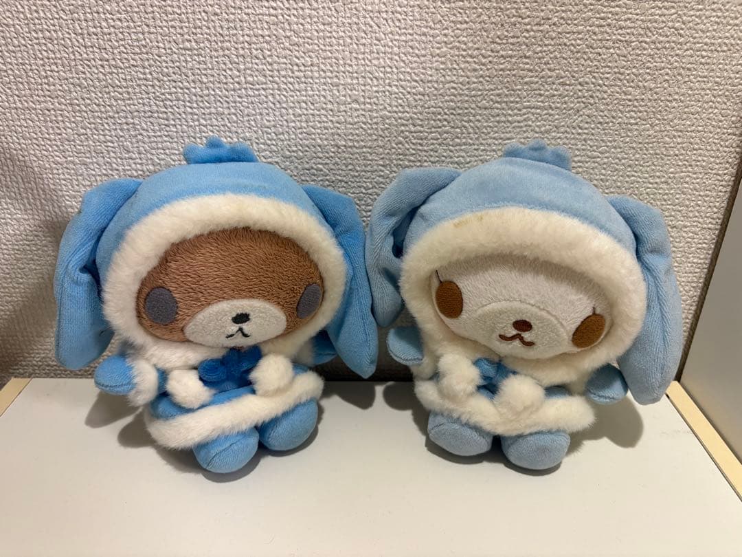 シュガーバニーズ ぬいぐるみ くろうさ しろうさ