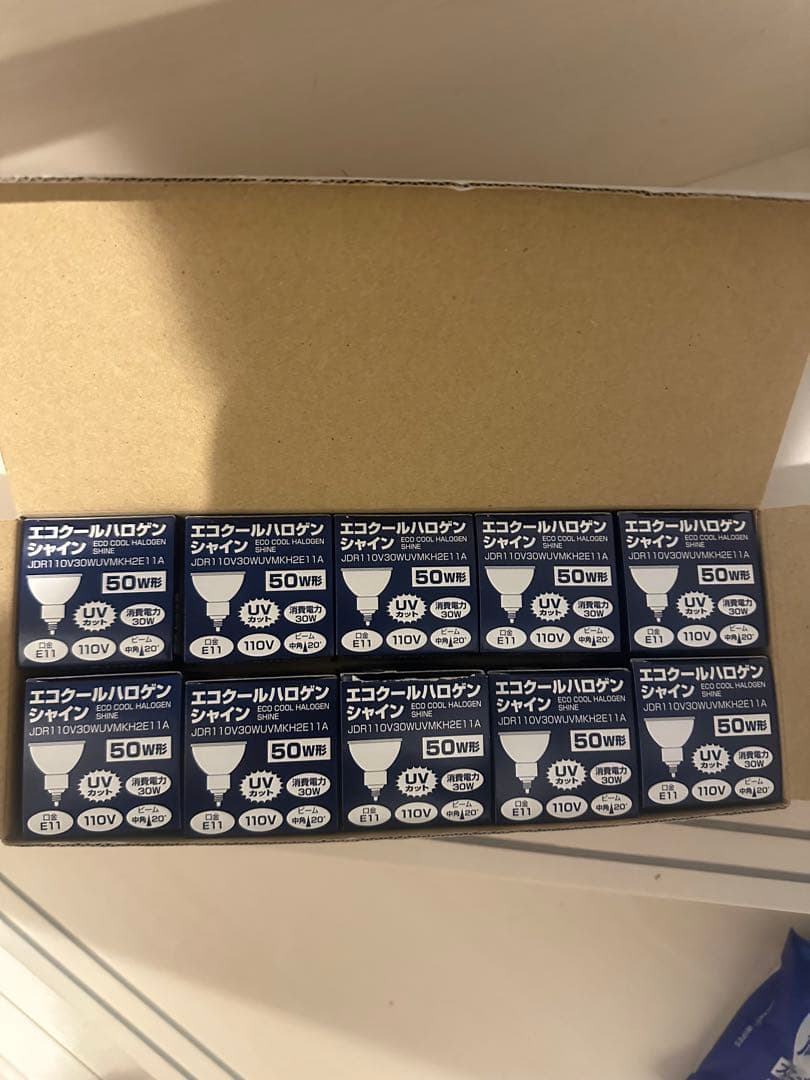 エコクールハロゲンシャイン50W 10個セット