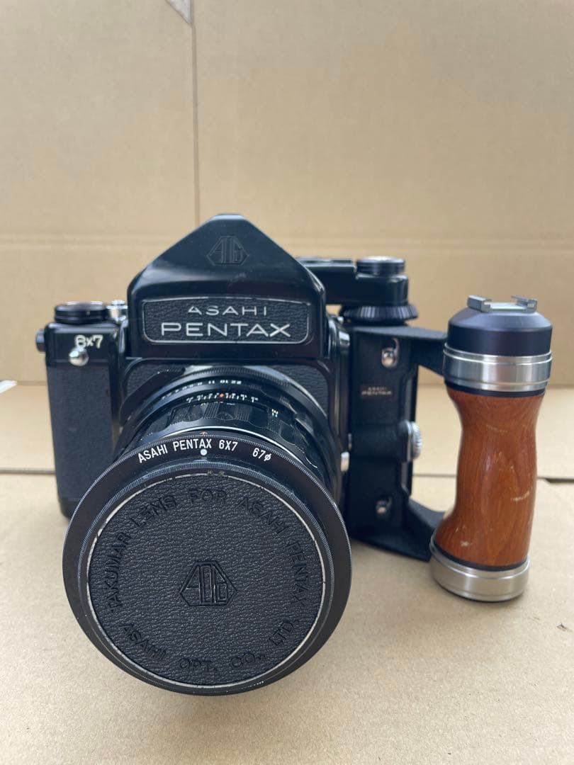 ひ*き様 Pentax 6×7 105mm F2.4 ウッドグリップ付き
