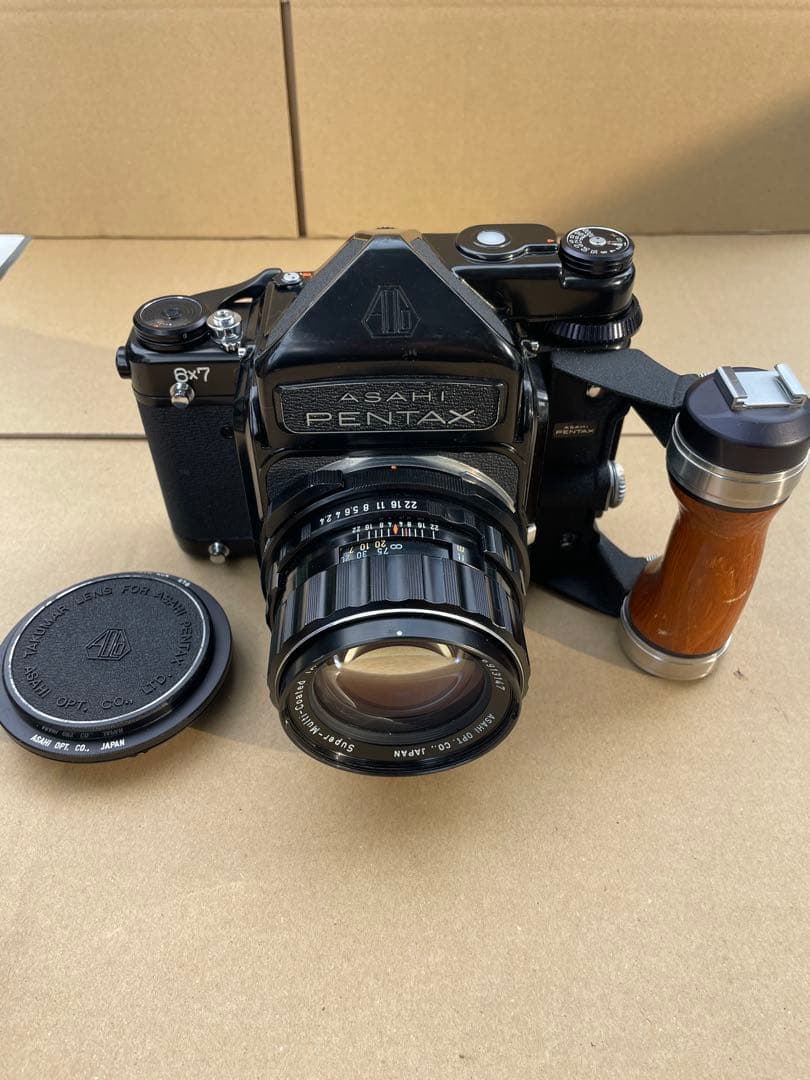 ひ*き様 Pentax 6×7 105mm F2.4 ウッドグリップ付き