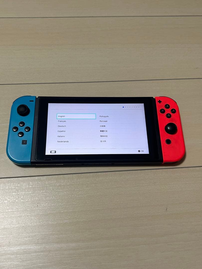 Nintendo Switch 本体 青/赤 箱、袋付き