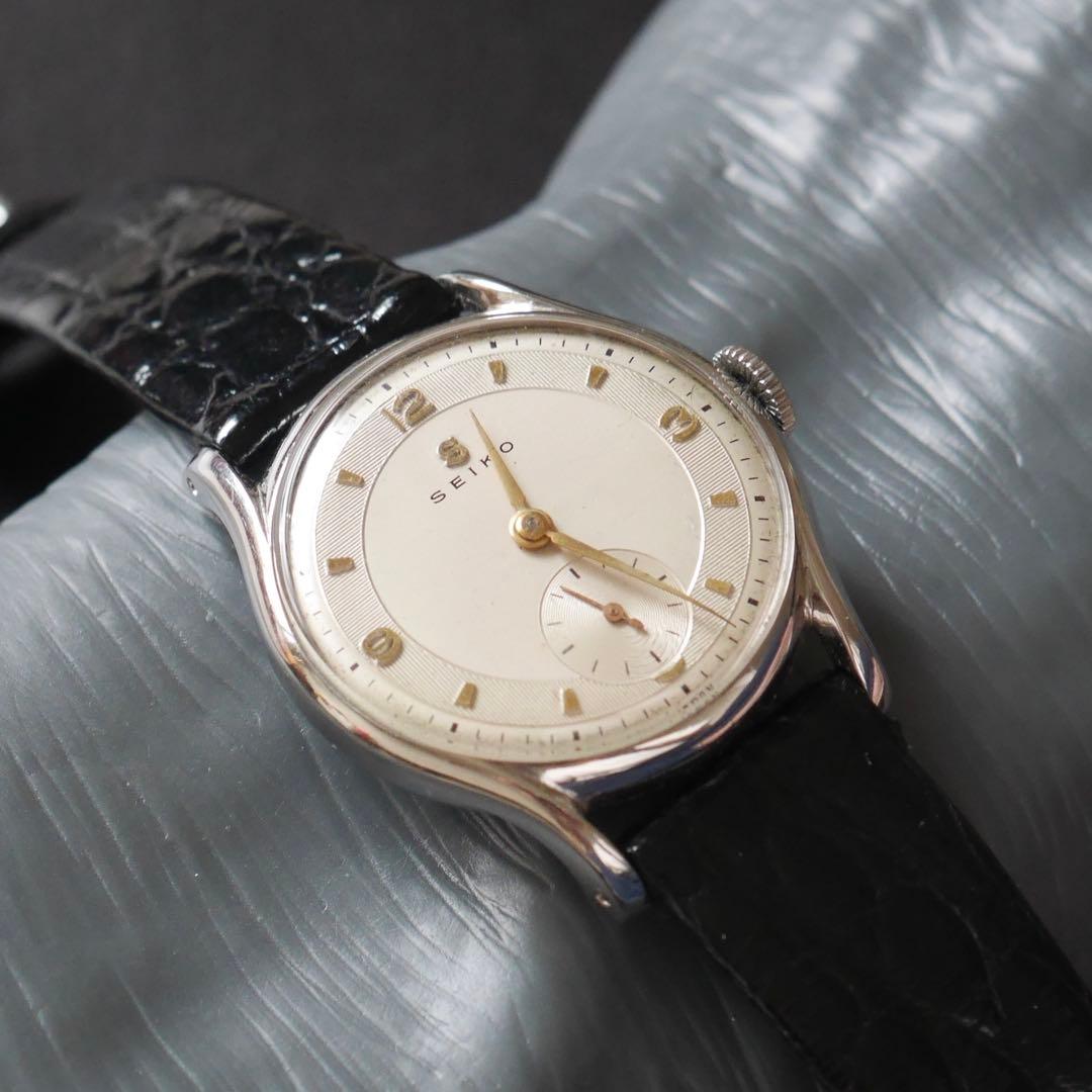 【美品/希少】SEIKO セイコー 新10B型 手巻時計 スモセコ