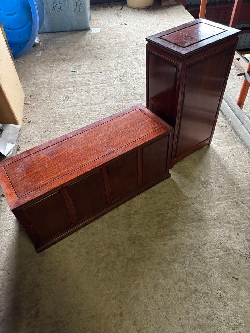 唐木 花梨 無垢材 唐木家具 薬棚 薬箪笥 小物入れ 小箪笥 アンティーク