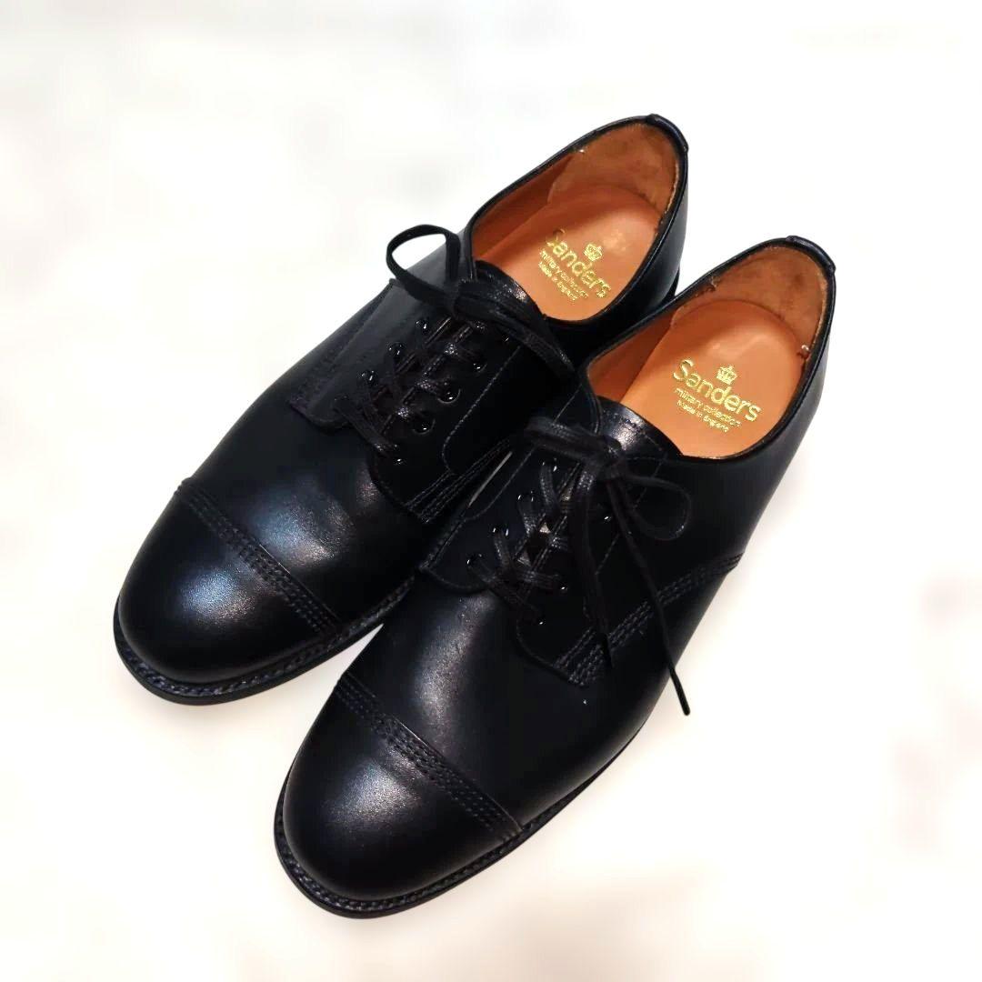 Sanders ミリタリーダービー GB8 ブラック カーフ