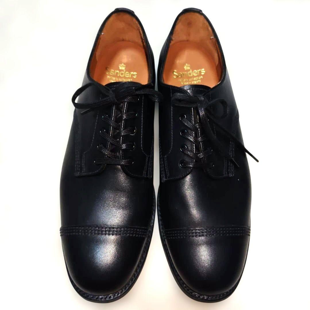 Sanders ミリタリーダービー GB8 ブラック カーフ