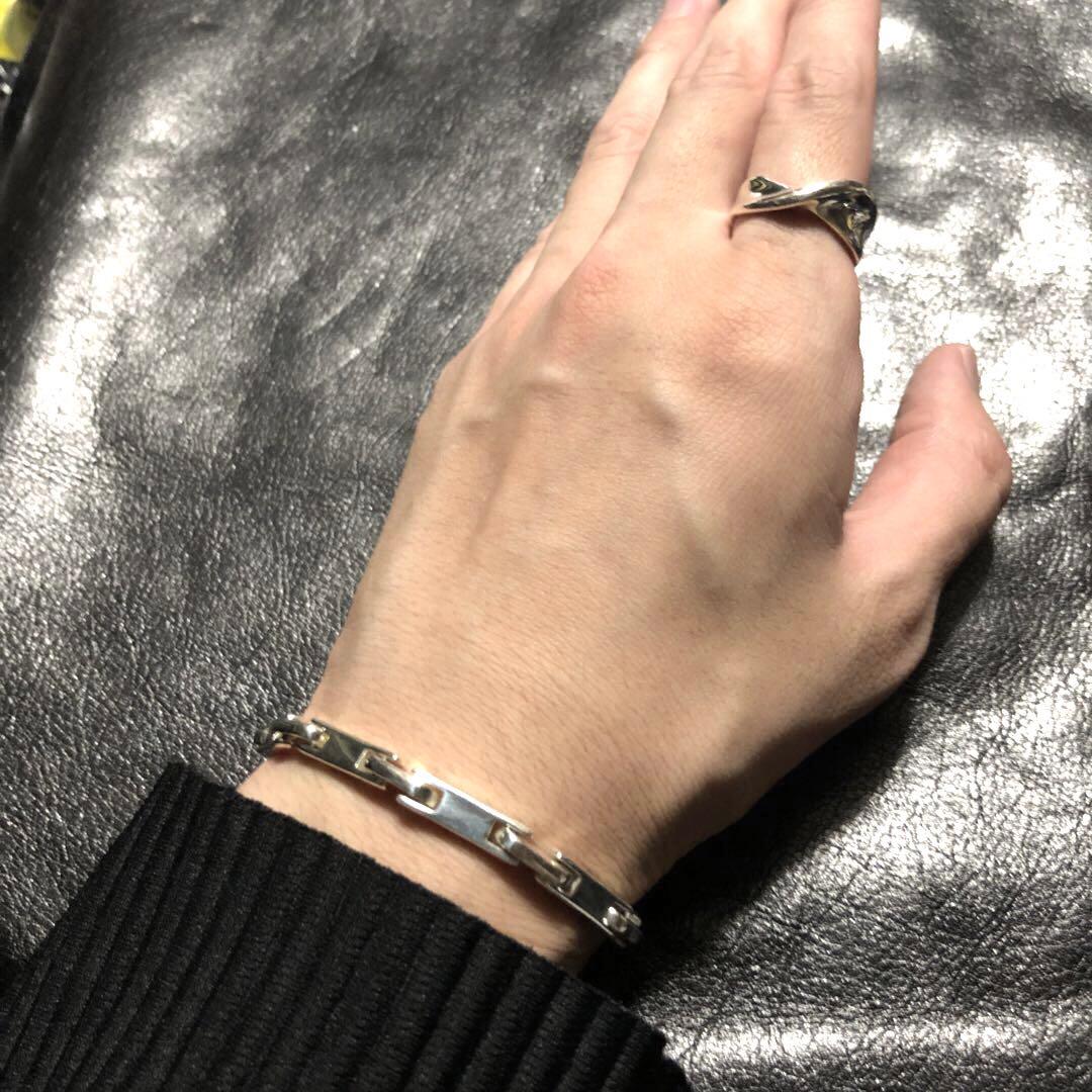 アクセサリー Vintage Silver Stick Chain Bracelet 925