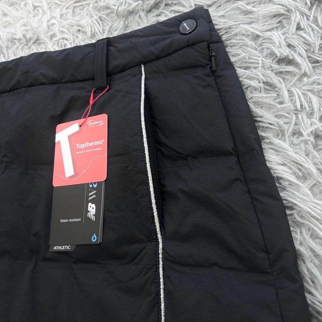 新品　ニューバランスゴルフ　スカート　ダウン　プリーツ　ウエストゴム　ブラック