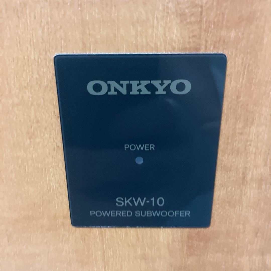 【極美品】ONKYO サブウーファー SKW-10 木目