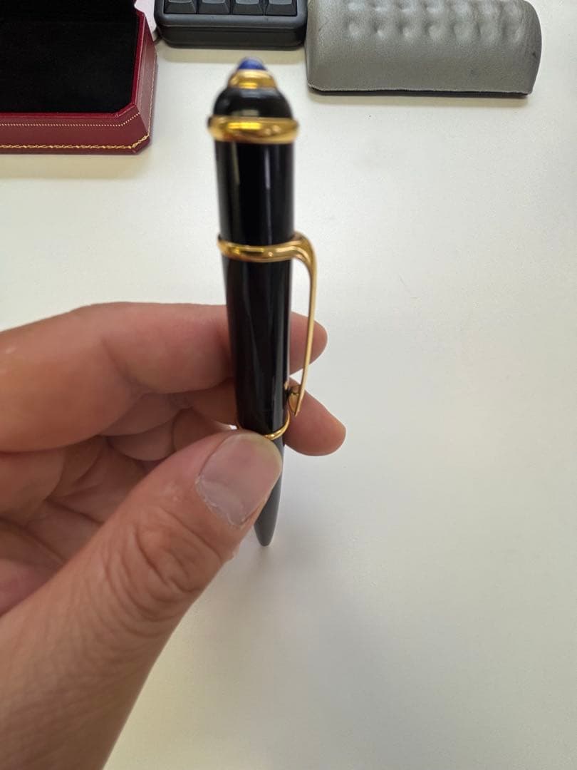 Cartier カルティエ ボールペン ブラック×ゴールド 箱付き