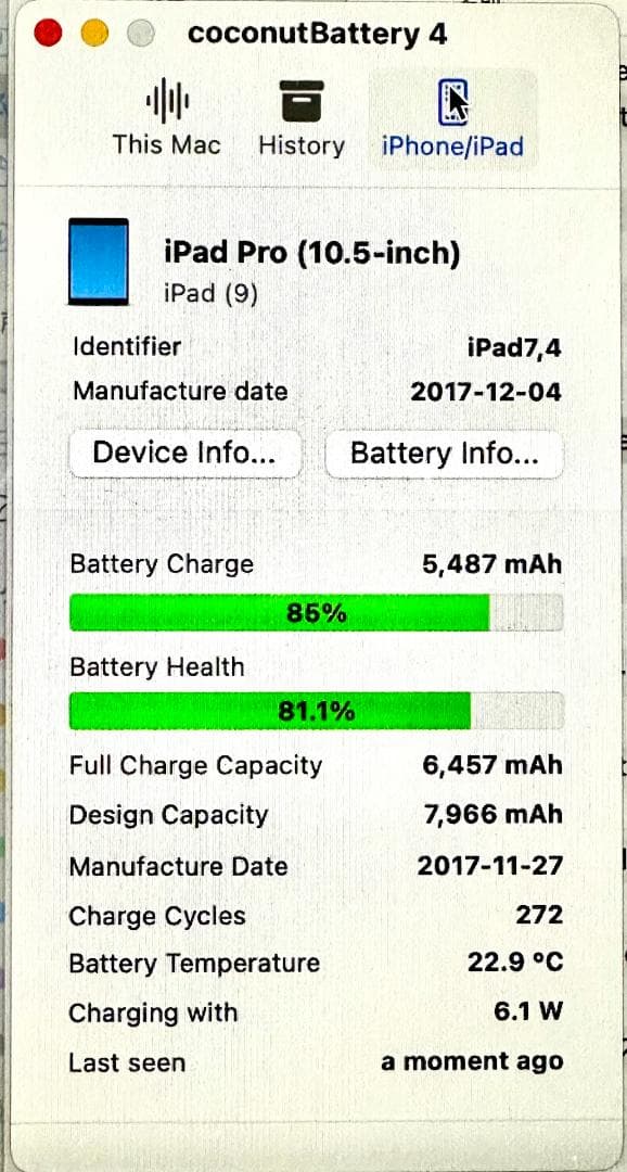 iPad Pro 10.5 第1世代 64GB Wi-Fi 中古美品