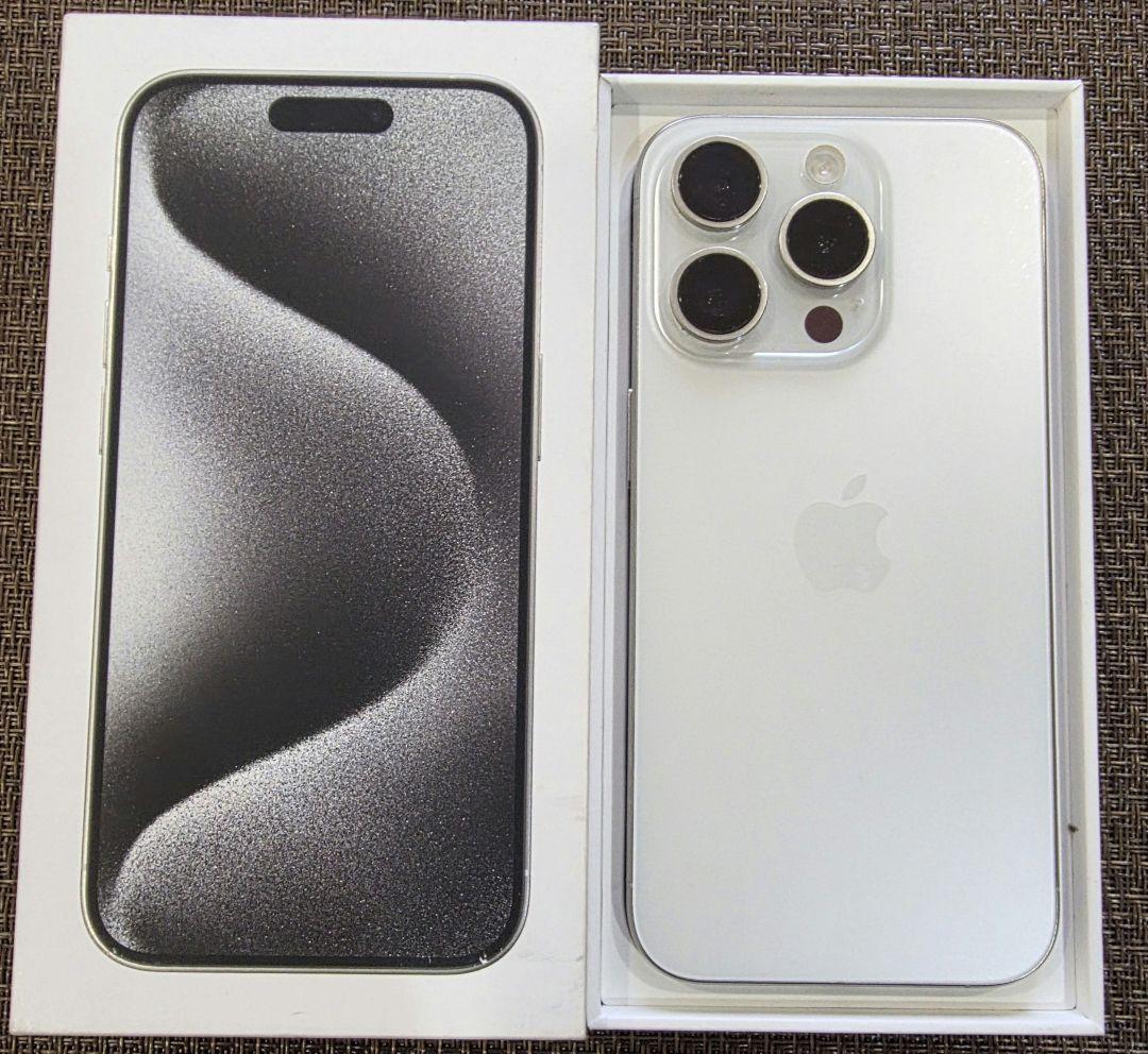K*n様 美品❗Apple iPhone 15 Pro 256gb ホワイト 箱