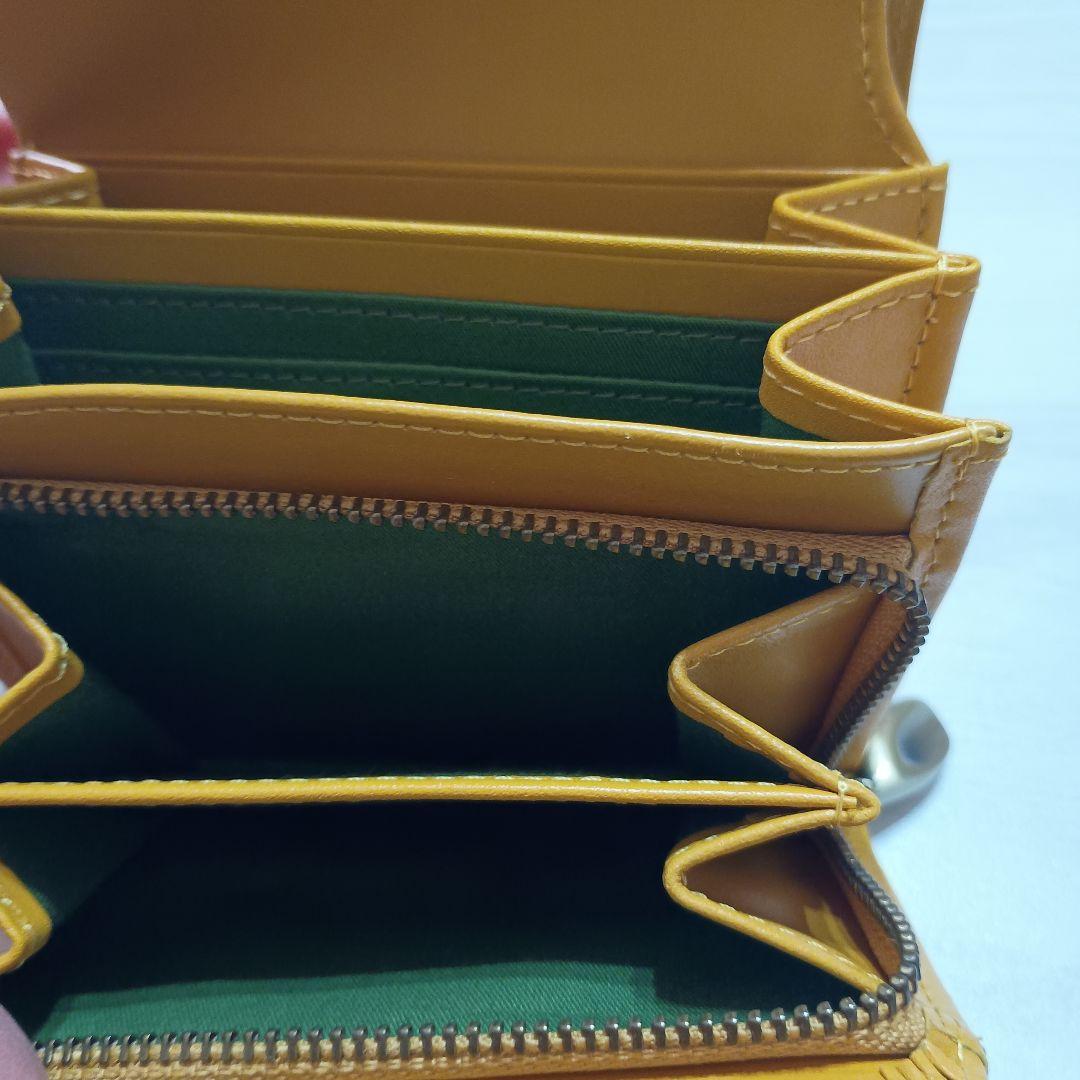 ★Sybilla 　シビラ　二つ折り財布　金運アップレザー 黄色　新品　未使用★