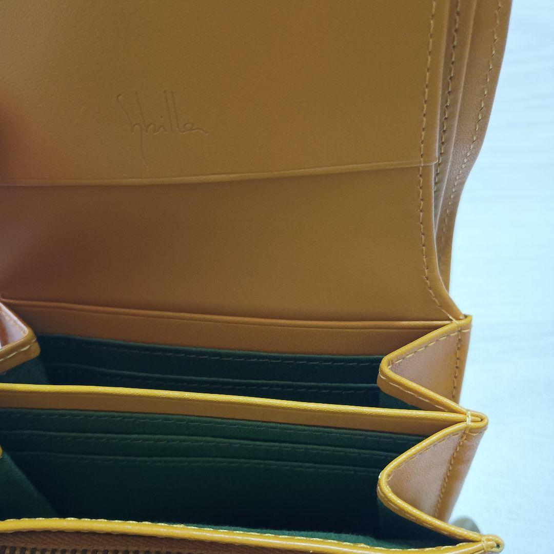 ★Sybilla 　シビラ　二つ折り財布　金運アップレザー 黄色　新品　未使用★