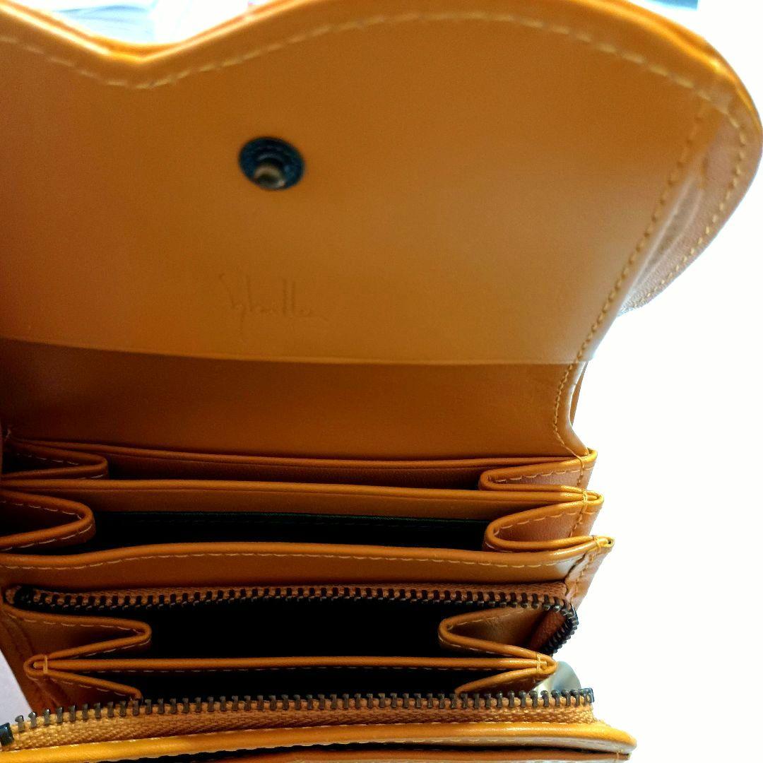 ★Sybilla 　シビラ　二つ折り財布　金運アップレザー 黄色　新品　未使用★