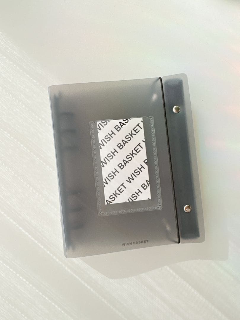 韓国　A6バインダー　リフィル　ダブルリングバインダー　黒