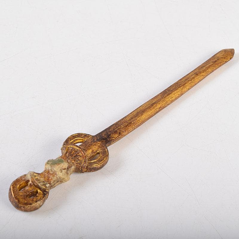 仏教美術　樹脂製　彩色　不動明王坐像　仏像　M　8680