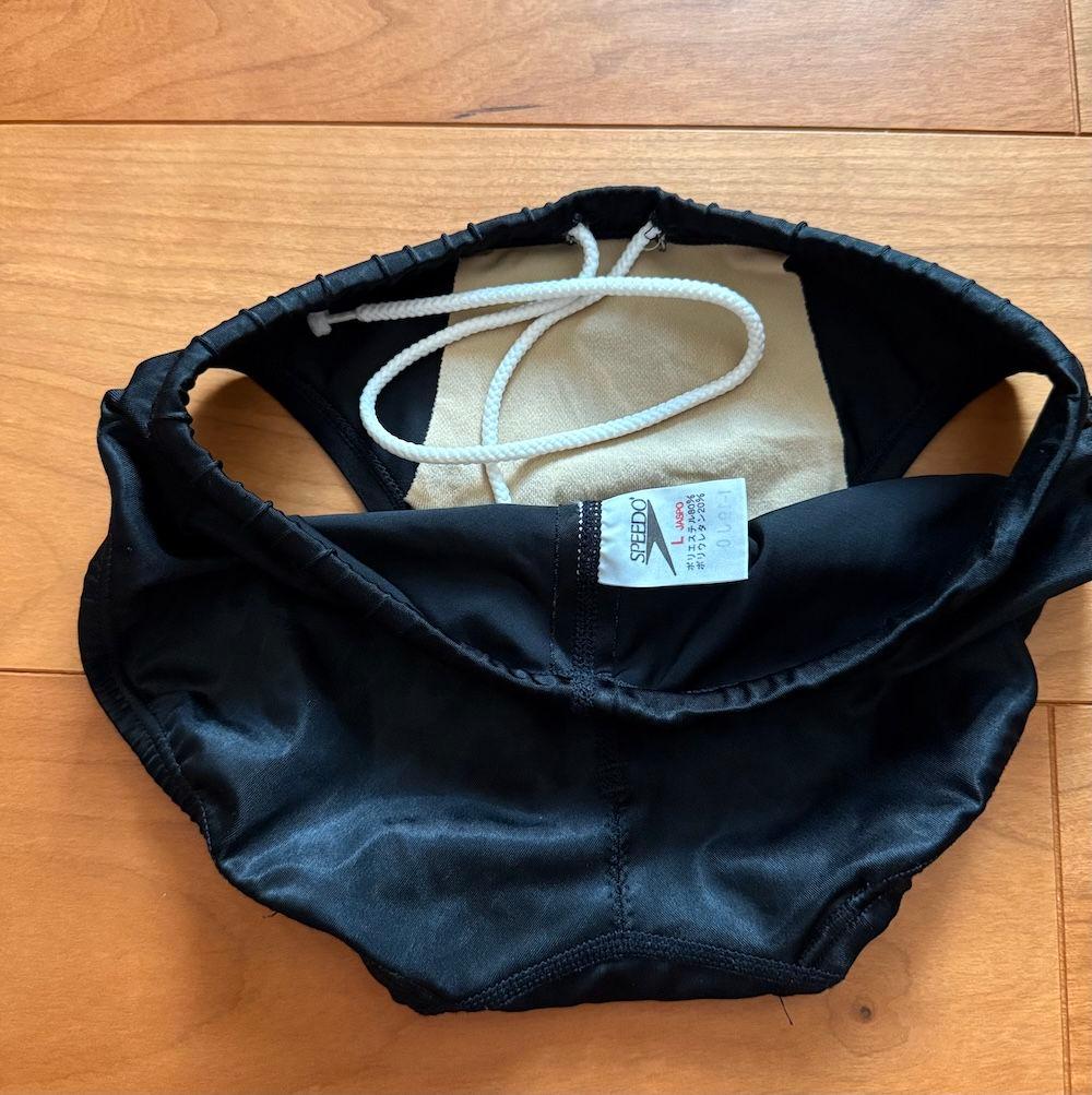 【美品】SPEEDO アクアブレードⅡ ブラック Lサイズ ウロコ 光沢 競パン