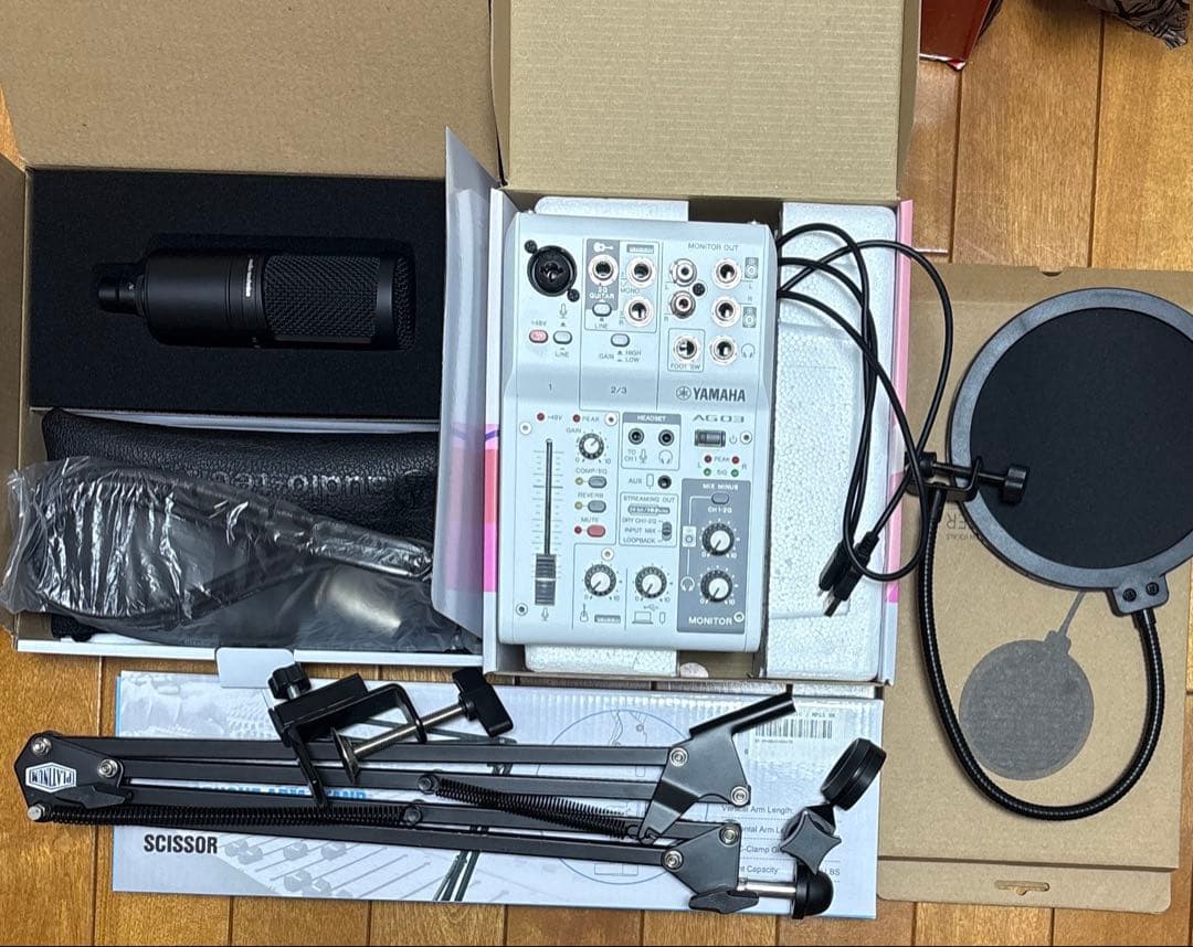 DTM・DAW Yamaha AG03MK2 audio-technica AT2020