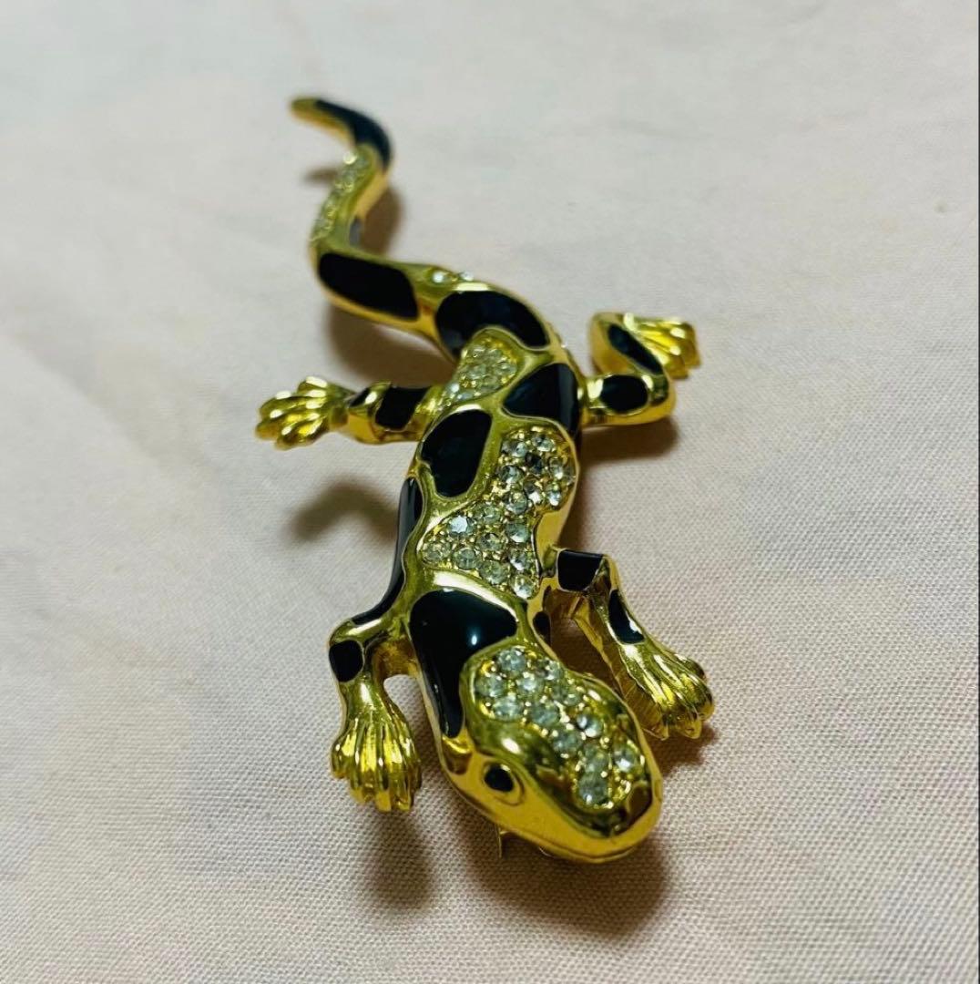ア*ト様 Christian Dior ディオール　トカゲブローチ　ヴィンテージ