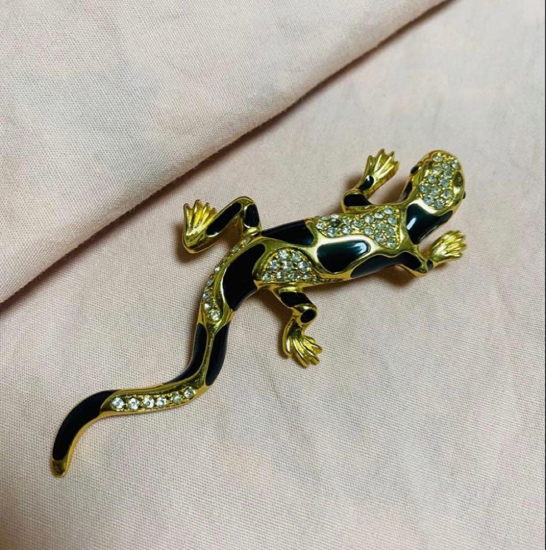 ア*ト様 Christian Dior ディオール　トカゲブローチ　ヴィンテージ