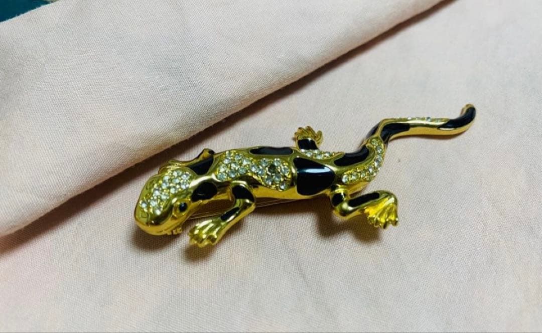 ア*ト様 Christian Dior ディオール　トカゲブローチ　ヴィンテージ