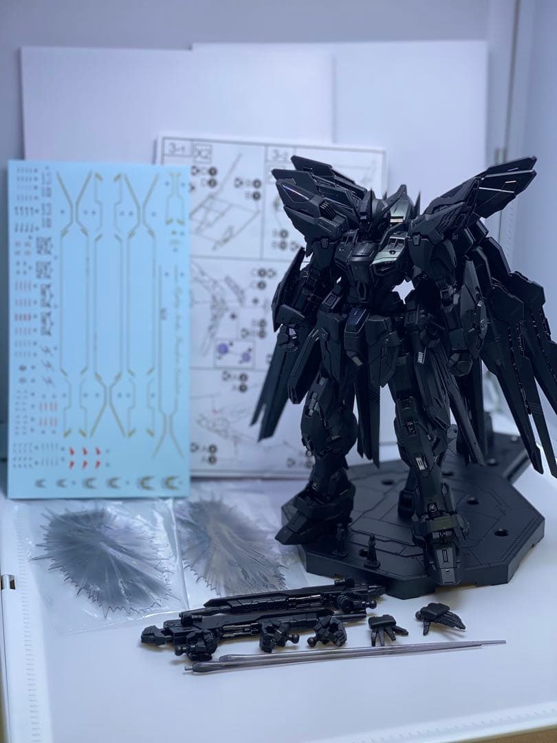 MGEXサイズ1/100ストライクフリーダム塗装完成品+ミッドナイトコーティング