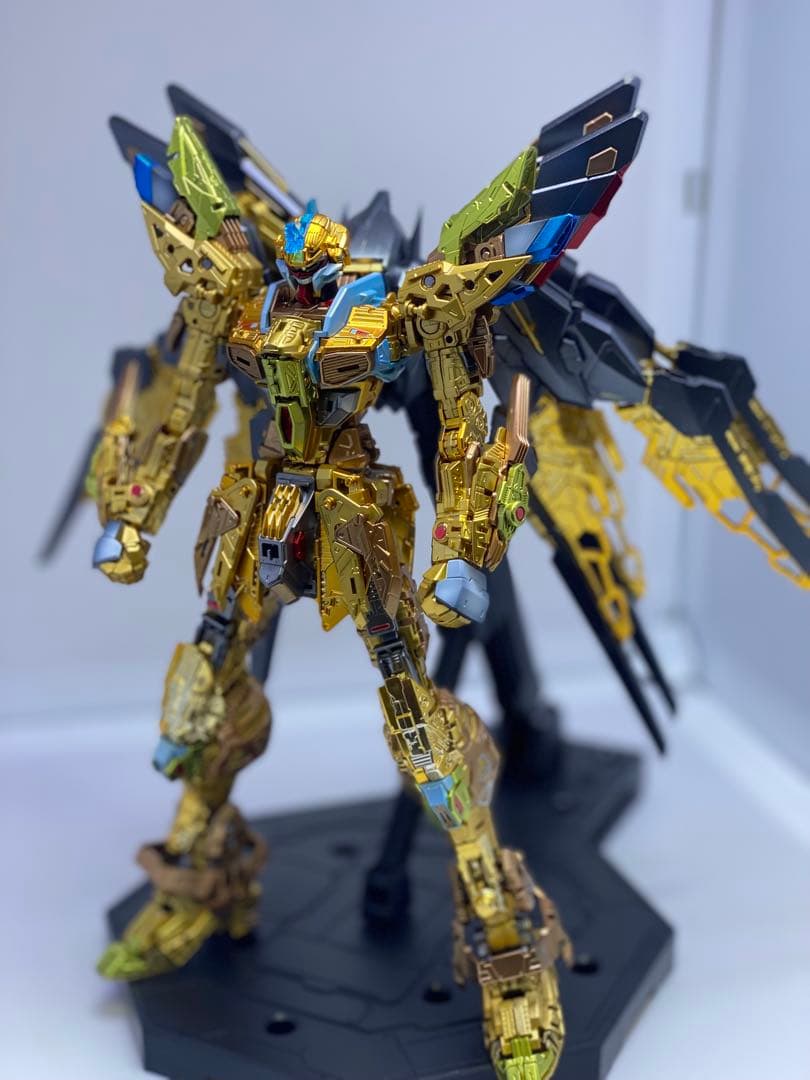 MGEXサイズ1/100ストライクフリーダム塗装完成品+ミッドナイトコーティング
