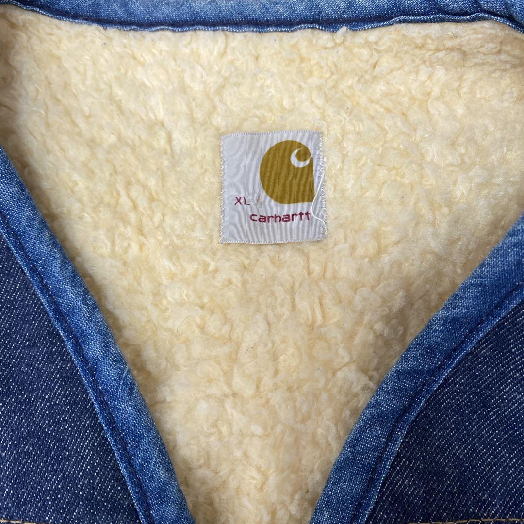 当日発送フォロー割80’s Carhartt denim vest XL
