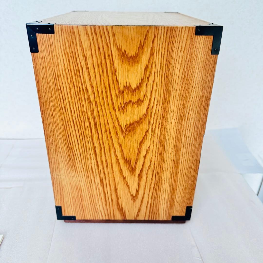 【極美品・高級材】天然木 4段5杯 小箪笥（卓上収納・アンティーク）和モダン