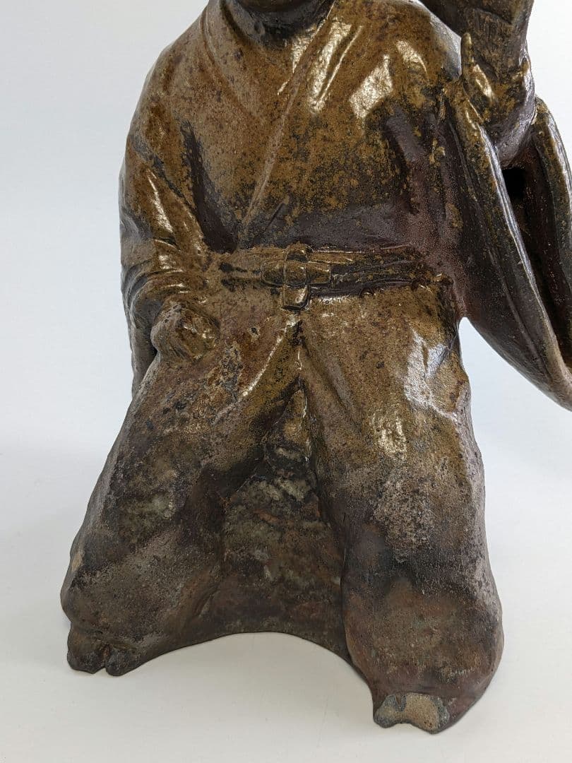 岡山県重要無形文化財 浦上善次 備前焼 申置物 サル 猿 工芸品 干支 細工物