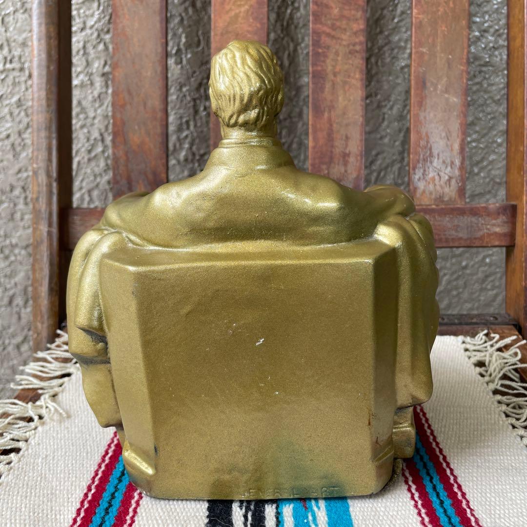 レア！60's〜70's リンカーン大統領オブジェ置物　USAヴィンテージ雑貨