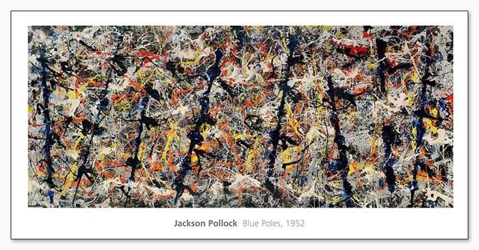 額装済/Blue Poles 1952（ジャクソン ポロック）