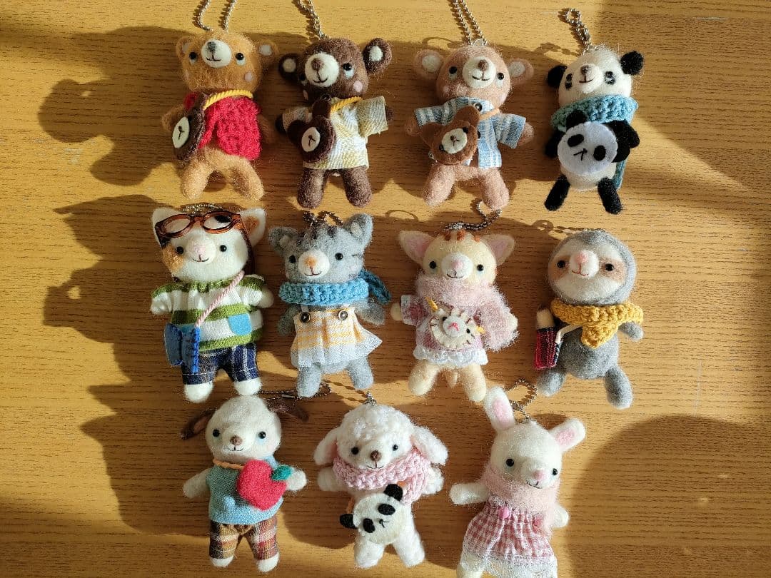 羊毛フェルト　動物 11匹