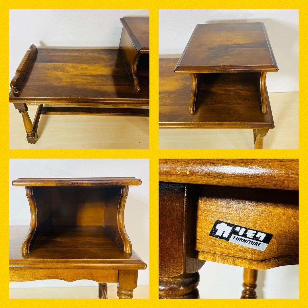 karimoku カリモク テレフォンベンチ 電話台 ローデスク 飾り台 机 台