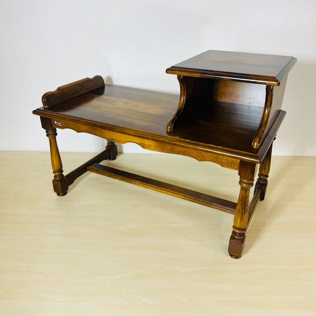 karimoku カリモク テレフォンベンチ 電話台 ローデスク 飾り台 机 台