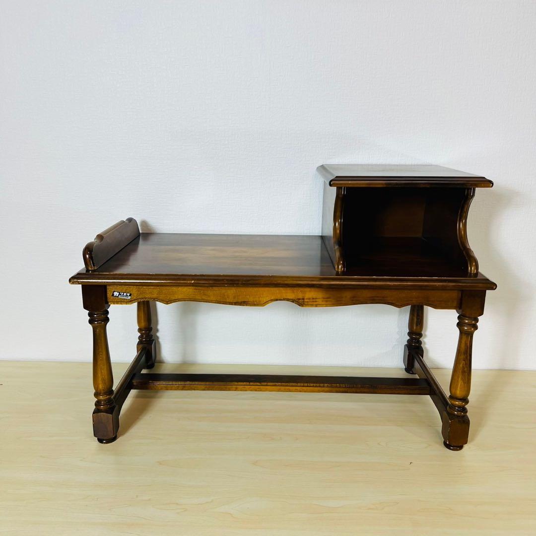 karimoku カリモク テレフォンベンチ 電話台 ローデスク 飾り台 机 台