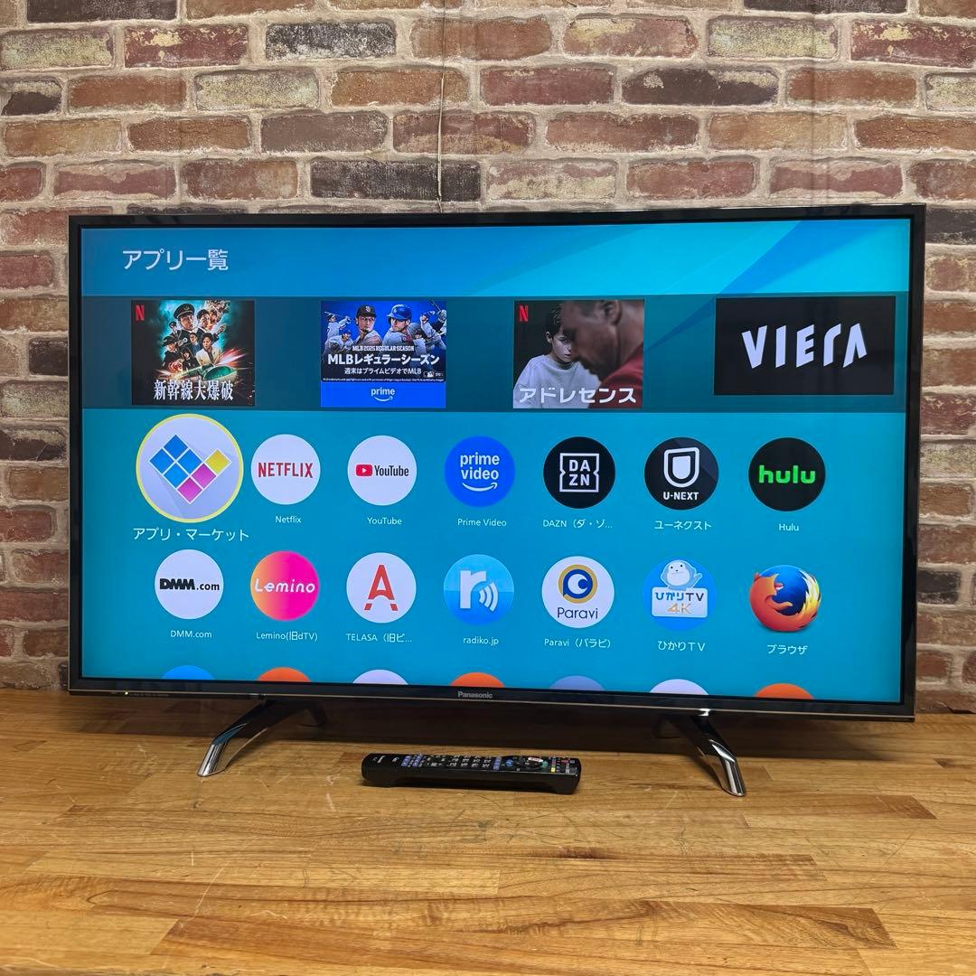 パナソニック 43V型 4K 液晶テレビ スマートビエラ TH-43DX750
