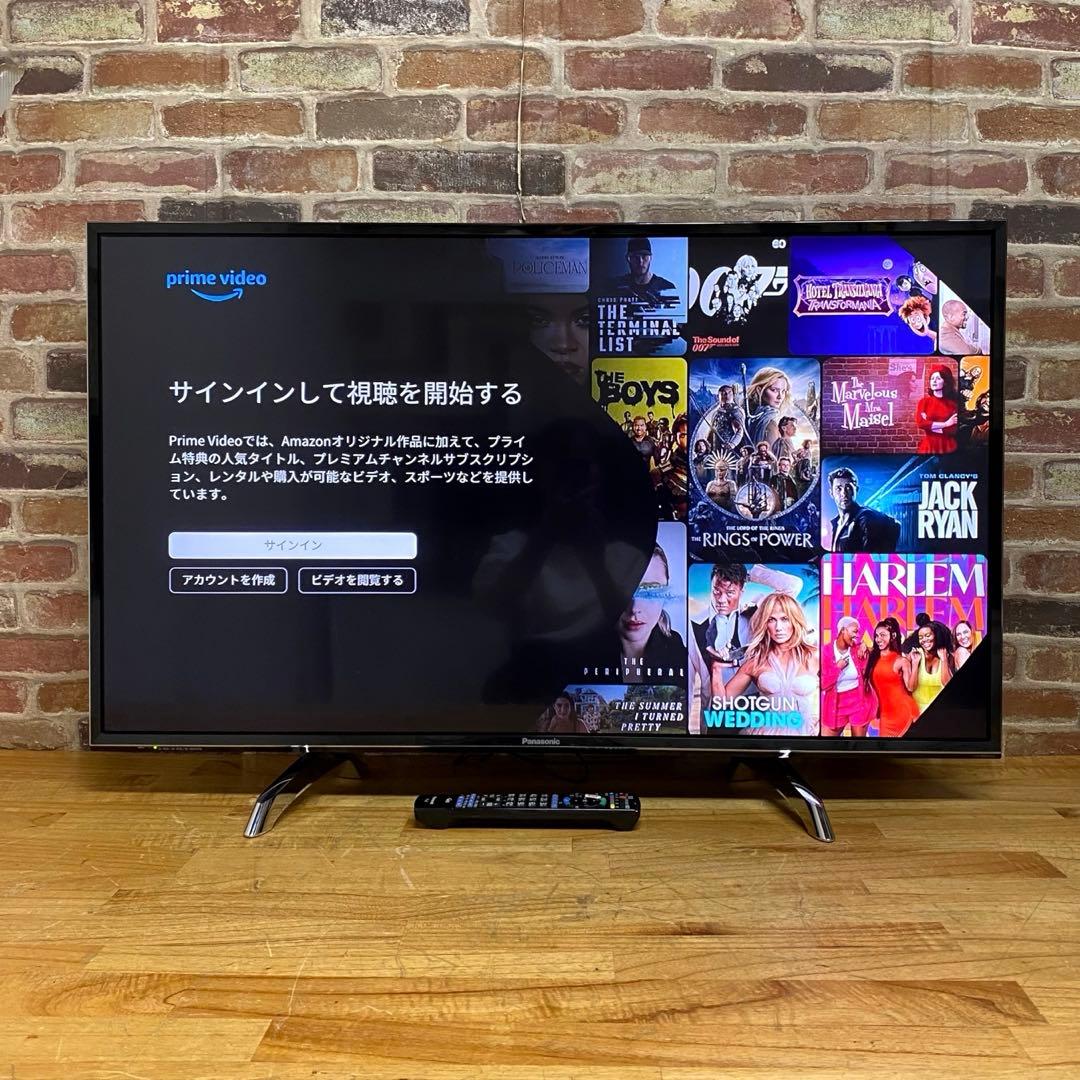 パナソニック 43V型 4K 液晶テレビ スマートビエラ TH-43DX750