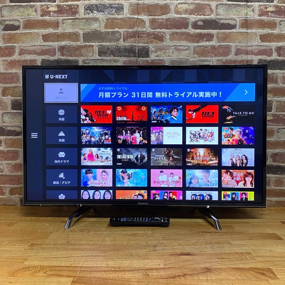 パナソニック 43V型 4K 液晶テレビ スマートビエラ TH-43DX750
