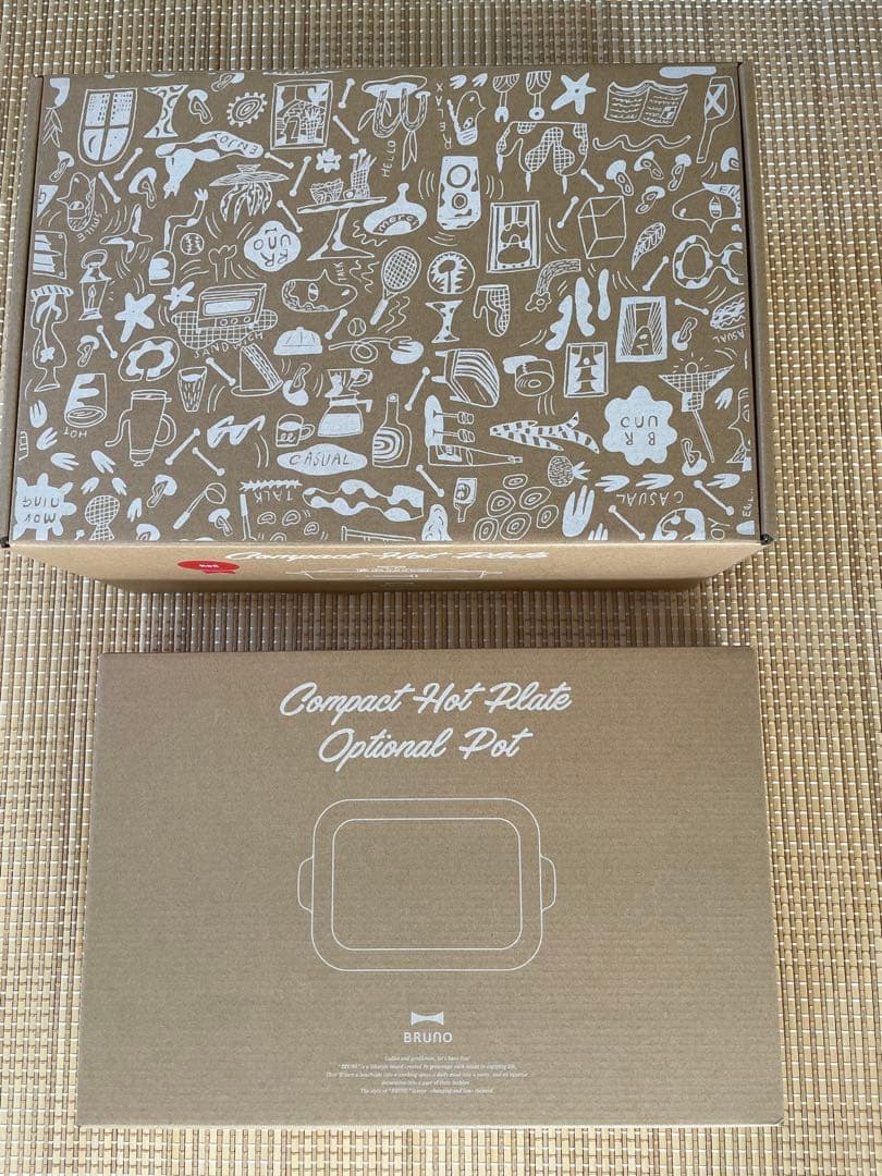 【新品未開封】ブルーノ コンパクトホットプレート & セラミックコート鍋セット