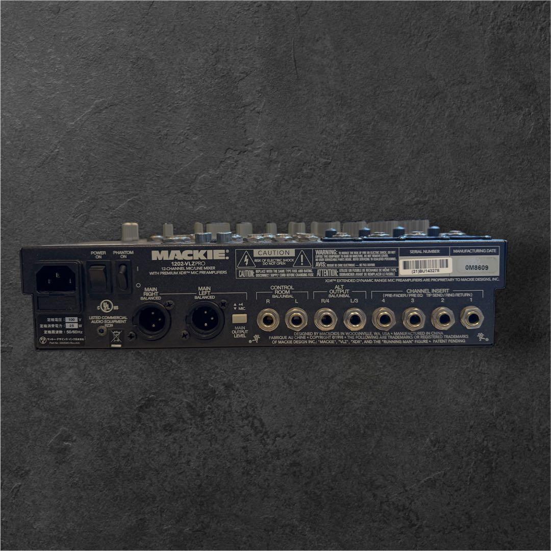 美品 MACKIE 1202-VLZ PRO アナログミキサー 12チャンネル