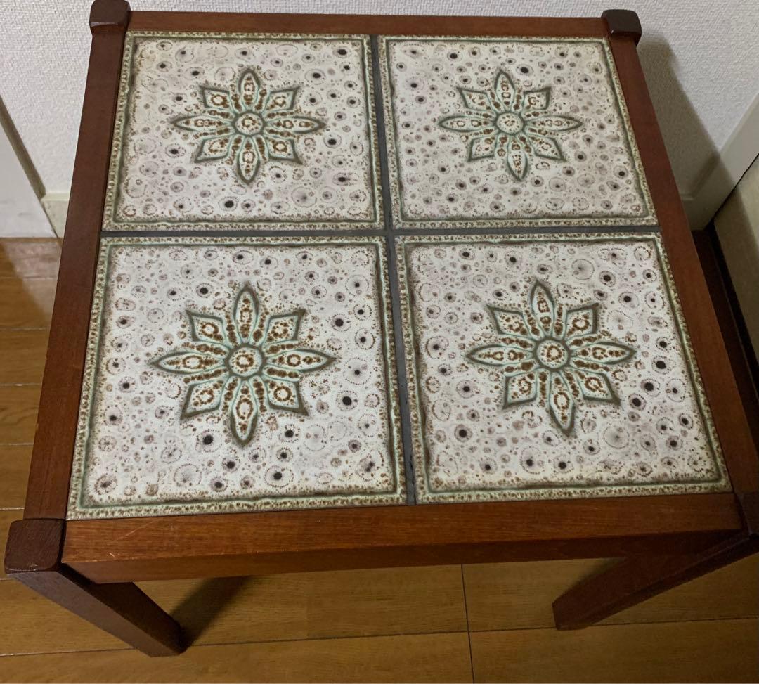 北欧ヴィンテージ 家具、タイルトップコーヒーテーブル