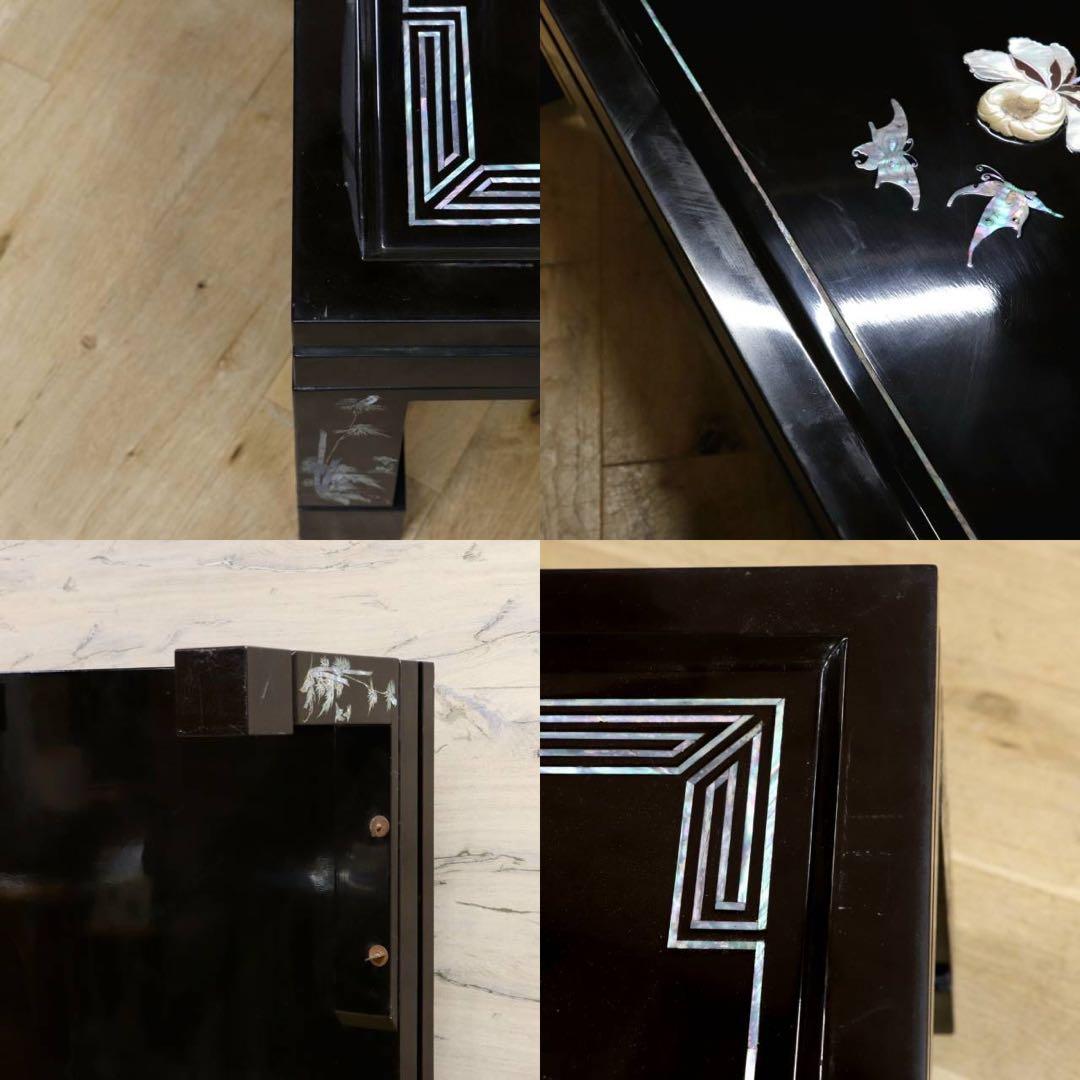 GMIH162○螺鈿細工 李朝家具 座卓 センターテーブル リビングテーブル ロ