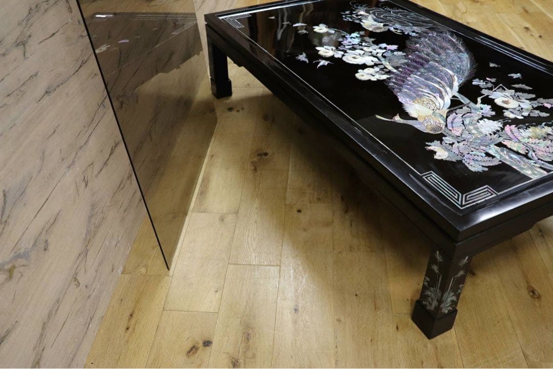 GMIH162○螺鈿細工 李朝家具 座卓 センターテーブル リビングテーブル ロ