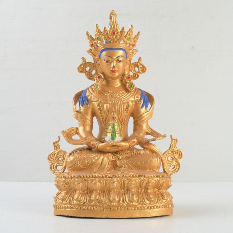 仏教美術　古銅鍍金　チベット仏　仏像　置物　V　9376